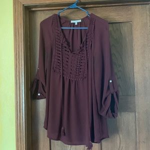 Maternity plum top